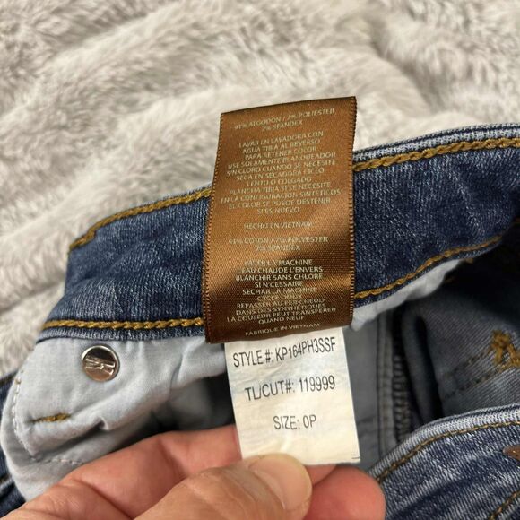 KUT from the Kloth Jeans Women 0P Toothpick Skinny Dark Wash Stretch Denim - Picture 6 of 9